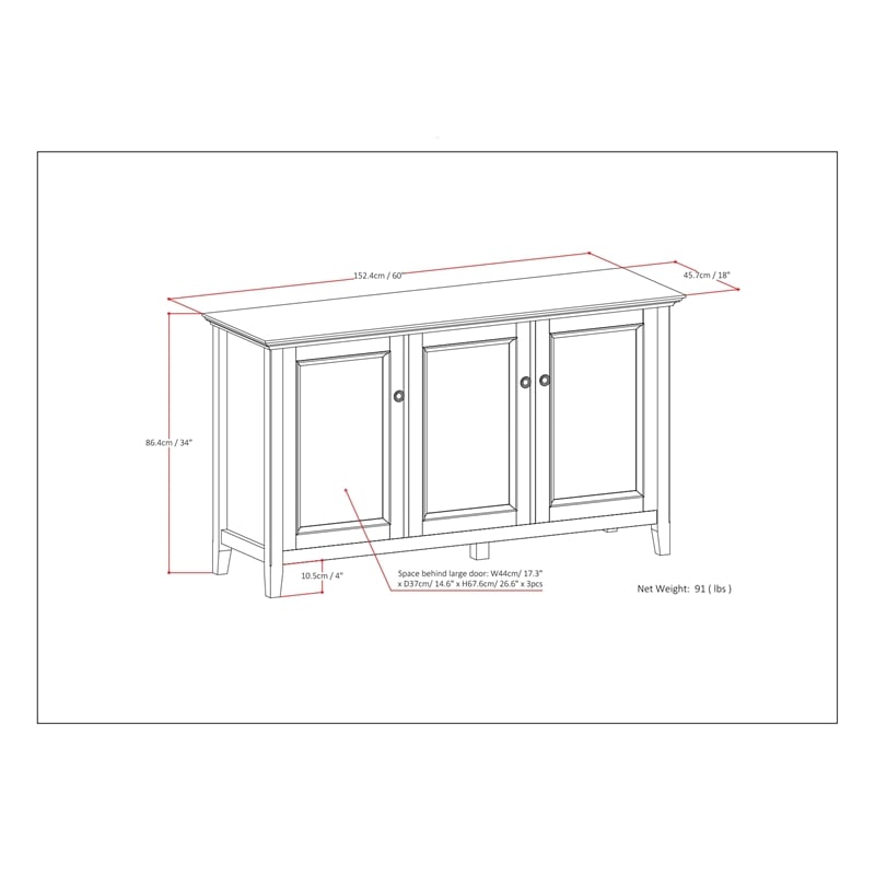 Simpli Home Amherst 60