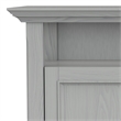 Amherst 54 inch Wide Solid Wood Transitional TV Stand in Fog Gray