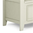 Amherst 48 inch Wide Solid Wood Transitional Entryway Bench in Antique White