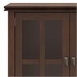 Artisan SOLID WOOD 66 inch Wide  Wide 4 Door Storage Cabinet in Russet Brown