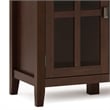 Artisan SOLID WOOD 66 inch Wide  Wide 4 Door Storage Cabinet in Russet Brown