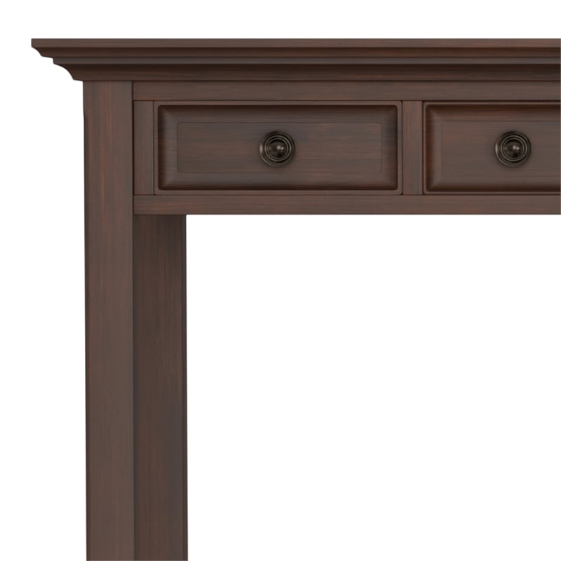 Amherst SOLID WOOD Transitional 54 inch Wide Desk in Russet Brown