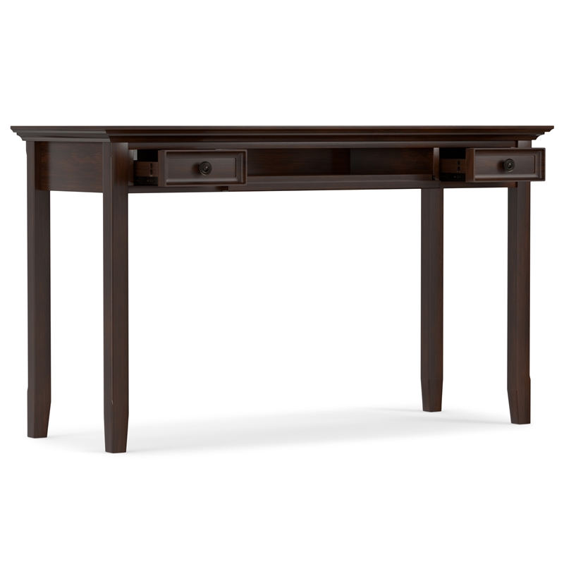 Amherst SOLID WOOD Transitional 54 inch Wide Desk in Russet Brown