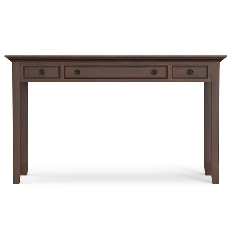 Amherst SOLID WOOD Transitional 54 inch Wide Desk in Russet Brown