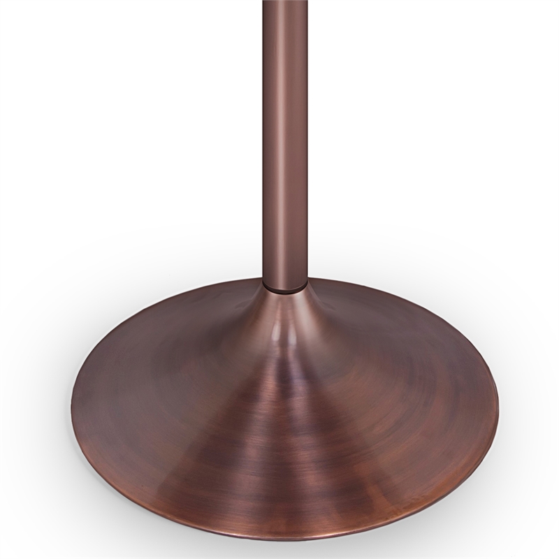 Osborne  and Iron 36 inch x 36 inch Round Contemporary Dining Table in White