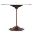 Osborne  and Iron 36 inch x 36 inch Round Contemporary Dining Table in White