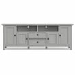 Amherst 72 inch Wide Solid Wood Transitional TV Stand in Fog Gray