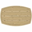 Parkside 45 inch Wide Contemporary Outdoor Coffee Table in Light Teak