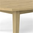 Parkside 45 inch Wide Contemporary Outdoor Coffee Table in Light Teak