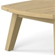 Parkside 45 inch Wide Contemporary Outdoor Coffee Table in Light Teak