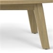 Parkside 45 inch Wide Contemporary Outdoor Coffee Table in Light Teak