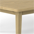 Palmetto 43 inch Wide Contemporary Outdoor Coffee Table in Light Teak