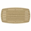 Bayshore 43 inch Wide Contemporary Outdoor Coffee Table in Light Teak