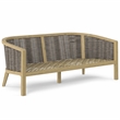 Parkside 70 inch Wide Contemporary Outdoor Sofa in Natural  Polyester Fabric