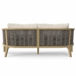 Parkside 70 inch Wide Contemporary Outdoor Sofa in Natural  Polyester Fabric
