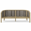 Parkside 70 inch Wide Contemporary Outdoor Sofa in Natural  Polyester Fabric