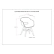 Kona Contemporary Outdoor Dining Chair in Plastic ( Set of 2 ) in Black
