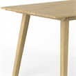 Kona 65 inch Wide Contemporary Outdoor Dining Table in Light Teak