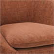 Redding Mid Century Modern Accent Chair in Rust Fabric
