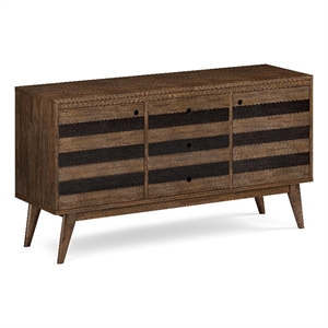 Clarkson WOOD 60&quot WD Mid Century Sideboard Buffet in Rustic Natural Aged Brown