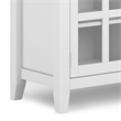 Artisan 60 inch Wide Solid Wood Transitional Sideboard Buffet in White