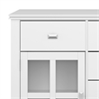 Artisan 60 inch Wide Solid Wood Transitional Sideboard Buffet in White