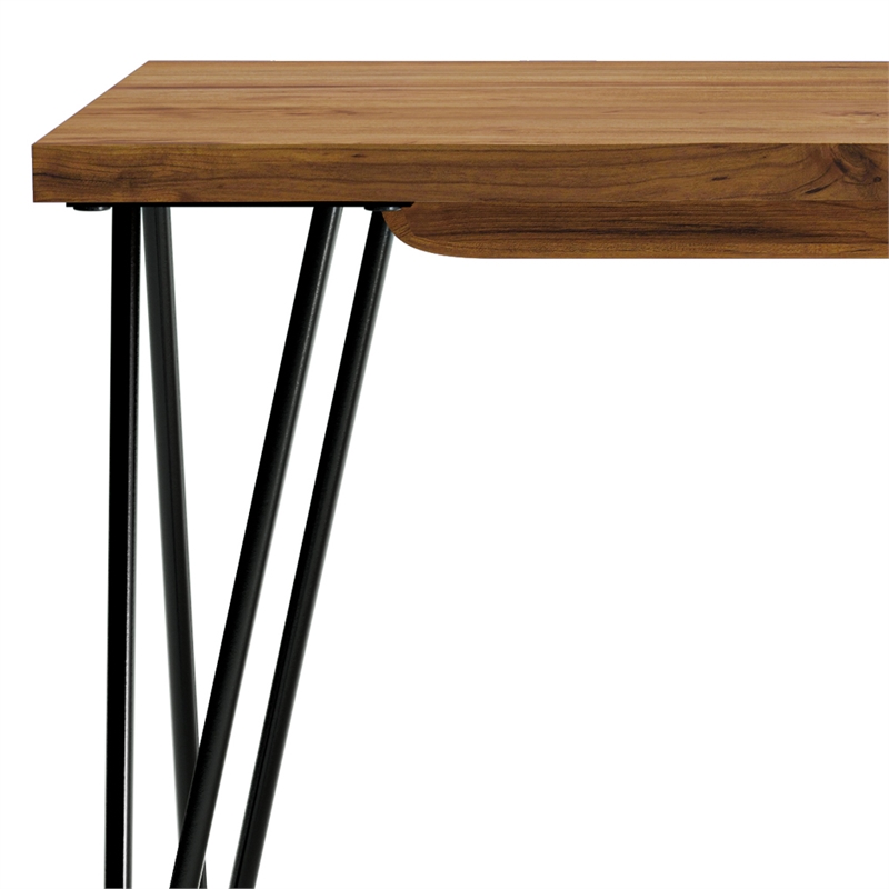 Colton SOLID MANGO WOOD 42 inch Wide Industrial Contemporary Bench in Natural