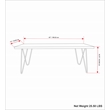 Colton SOLID MANGO WOOD 42 inch Wide Industrial Contemporary Bench in Natural