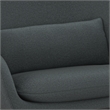 Elmont 30 inch Wide Mid Century Modern Accent Chair in Steel Gray Linen fabric