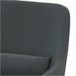 Elmont 30 inch Wide Mid Century Modern Accent Chair in Steel Gray Linen fabric