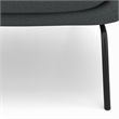 Elmont 30 inch Wide Mid Century Modern Accent Chair in Steel Gray Linen fabric