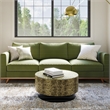 Montrose 30 inch Wide Metal Modern Industrial Coffee Table in Antique Gold/Black & Fully Assembled