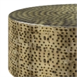 Montrose 30 inch Wide Metal Modern Industrial Coffee Table in Antique Gold/Black & Fully Assembled
