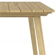 Kona Contemporary 7 Piece Outdoor Dining Set in Taupe