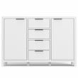 Hollander SOLID WOOD 54 inch Wide Contemporary Sideboard Buffet in White