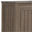 Lev SOLID WOOD 32 inch Wide Contemporary Low Storage Cabinet in Smoky Brown