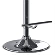 Marana Modern Bentwood Gas Lift Bar Stool with Light wood in Gray Polyester