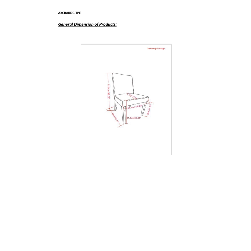 Bartow Contemporary Dining Chair in Taupe