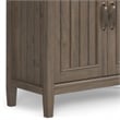 Lev SOLID WOOD 72 inch x 30 inch Transitional Bookcase in Smoky Brown