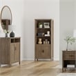 Lev SOLID WOOD 72 inch x 30 inch Transitional Bookcase in Smoky Brown