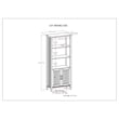 Lev SOLID WOOD 72 inch x 30 inch Transitional Bookcase in Smoky Brown
