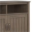 Lev SOLID WOOD 39 inch Wide Contemporary Medium Storage Cabinet in Smoky Brown