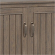 Lev SOLID WOOD 60 inch Wide Contemporary Wide Storage Cabinet in Smoky Brown