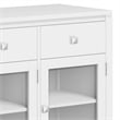 Cosmopolitan SOLID WOOD 54 inch Wide Contemporary Sideboard Buffet in White