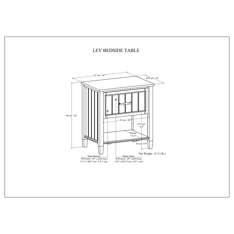 Lev SOLID WOOD 24