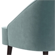 Harrah 29 inch Wide Contemporary Accent Chair in Seafoam Blue Velvet fabric