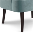 Harrah 29 inch Wide Contemporary Accent Chair in Seafoam Blue Velvet fabric