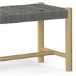 Kona Contemporary 6 Piece Outdoor Dining Set in Light Teak / Pebble Gray