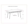 Clarkson SOLID WOOD Contemporary 60 inch Wide Desk in Rustic Natural Aged Brown