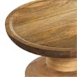 Haynes 16 inch Wide Solid Mango Boho Accent Table in Natural & Assembled